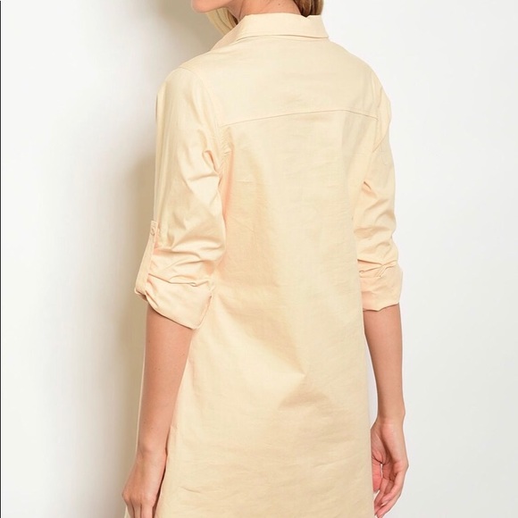 Women’s Peach Shirt Dress - Picture 5 of 8